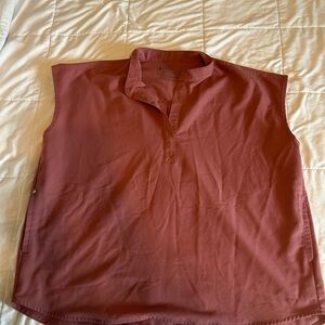 Figs Women's Sleeveless Scrub Top in Dusty Rose